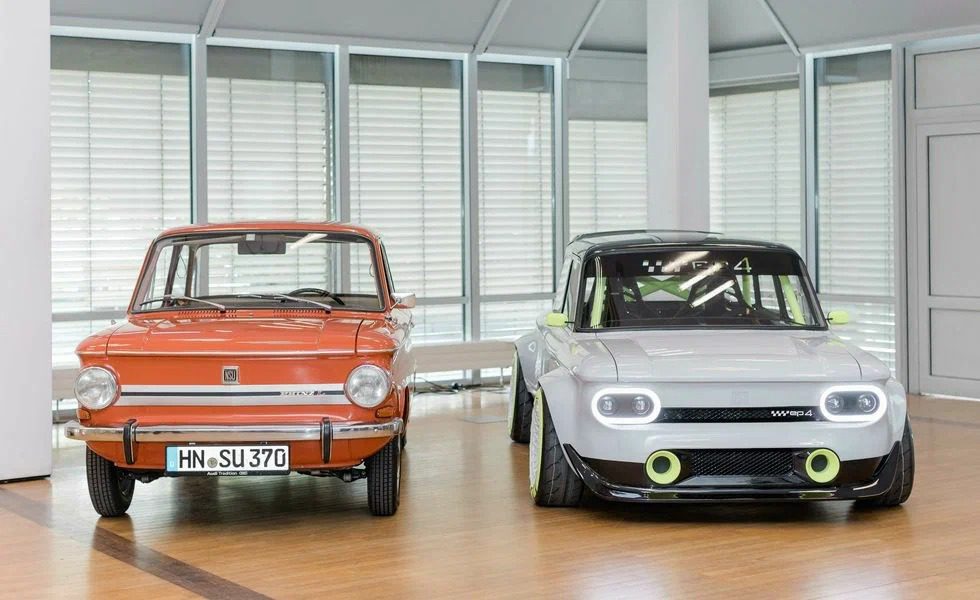 stazheri audi zbuduvali elektrichnij restomod na osnovi klasichnogo nsu prinz 1971 roku vipusku febd55a