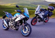 Suzuki выпустила новый мотоцикл SV-7GX, который подходит как для городской езды, так и для длительных поездок. Он оснащён двигателем V2 мощностью 73 лошадиные силы. (ФОТО)