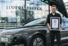 Audi A6 Sportback e-tron установил новый рекорд, проехав 1338 км на одной зарядке (ФОТО).